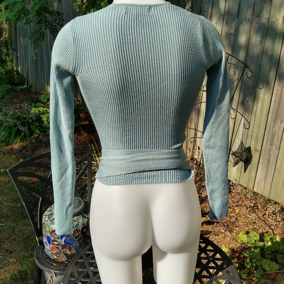 Size S blue long sleeve revamped sweatshirt - Picture 3 of 13